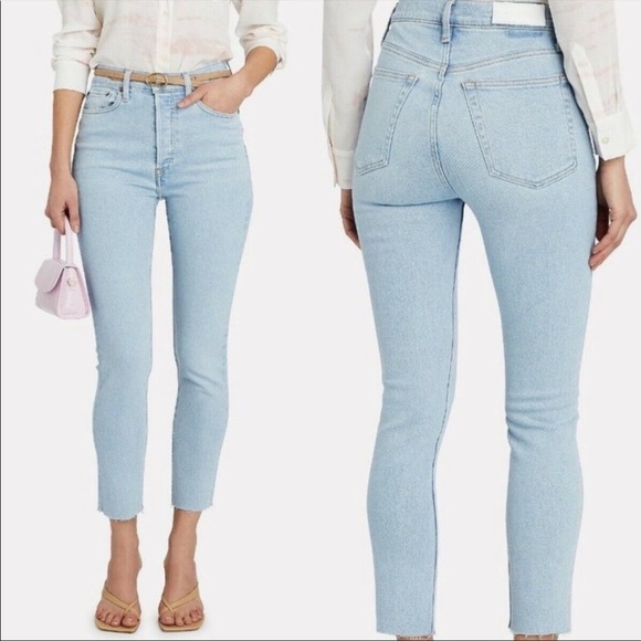Re/Done 90s high rise ankle denim - Picture 2 of 9